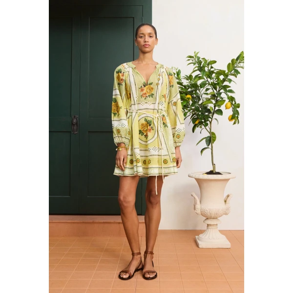 Alemais Dixie Mini Dress  Sustainable Dresses with Alemais print - Coveti Australian Designer
