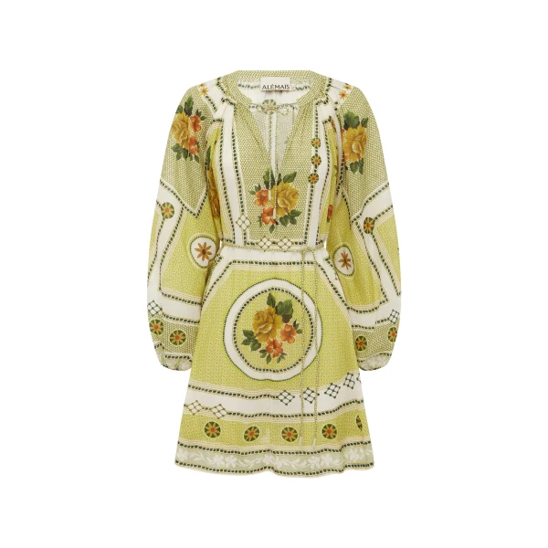 Alemais Dixie Mini Dress  Sustainable Dresses with Alemais print - Coveti Australian Designer