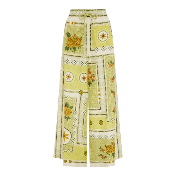 Alemais Dixie Pant  Sustainable Pants with Alemais print - Coveti Australian Designer