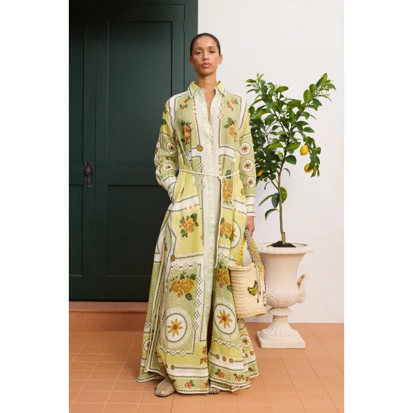 Alemais Dixie Shirtdress  Sustainable Dresses with Alemais print - Coveti Australian Designer