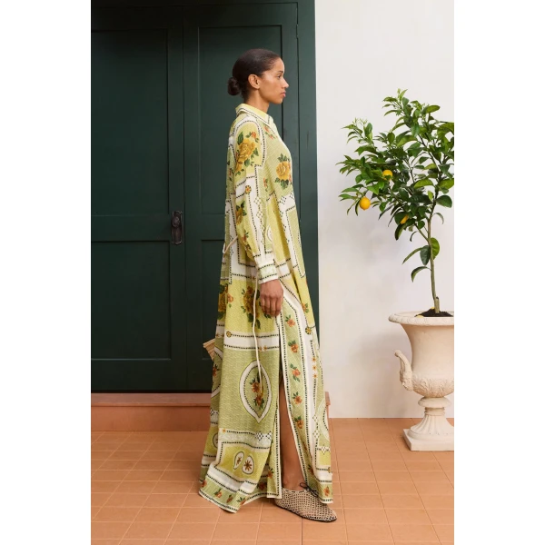 Alemais Dixie Shirtdress  Sustainable Dresses with Alemais print - Coveti Australian Designer