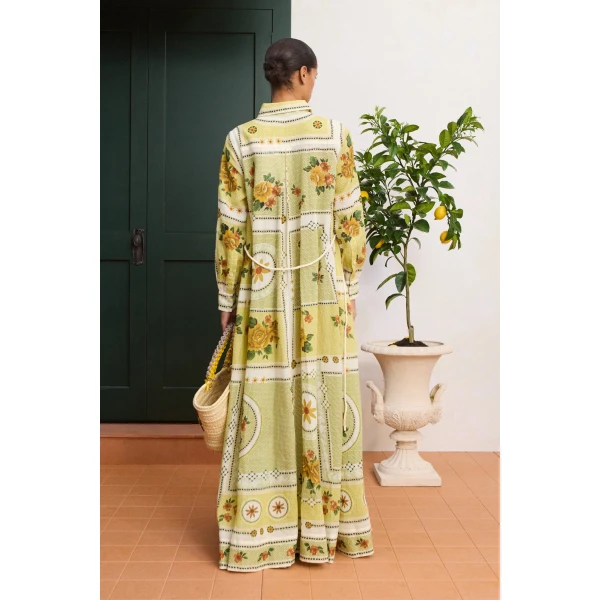 Alemais Dixie Shirtdress  Sustainable Dresses with Alemais print - Coveti Australian Designer