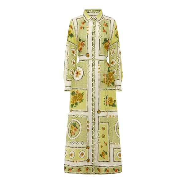 Alemais Dixie Shirtdress  Sustainable Dresses with Alemais print - Coveti Australian Designer