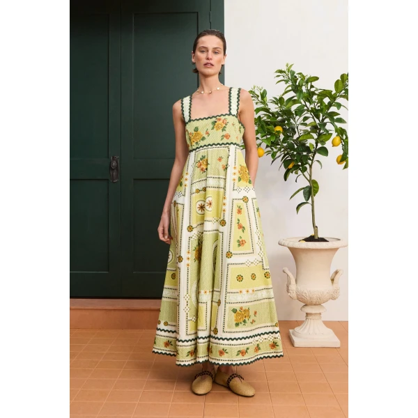 Alemais Dixie Summer Dress  Sustainable Dresses with Alemais print - Coveti Australian Designer
