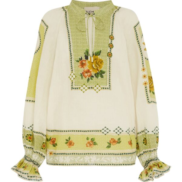 Alemais Dixie Top  Sustainable Tops with Alemais print - Coveti Australian Designer