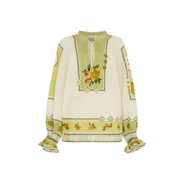 Alemais Dixie Top  Sustainable Tops with Alemais print - Coveti Australian Designer
