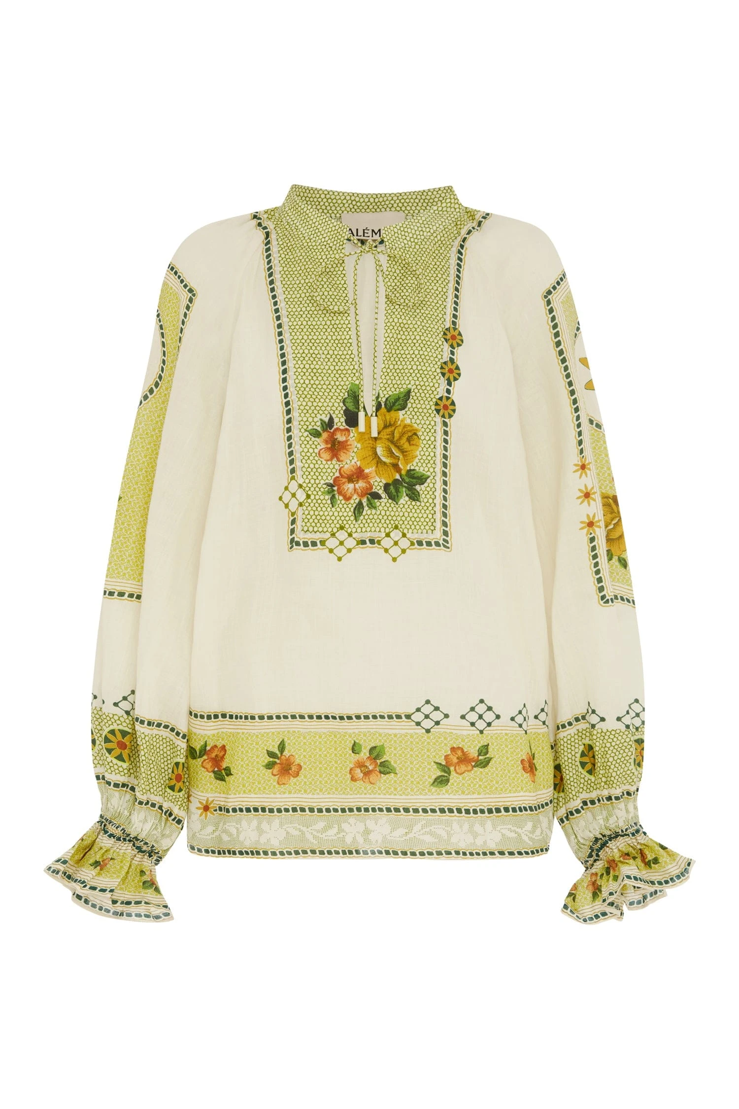 Dixie Top by Alemais - Tops Alemais Dixie Top Sustainable Tops with Alemais print - Coveti Australian Designer