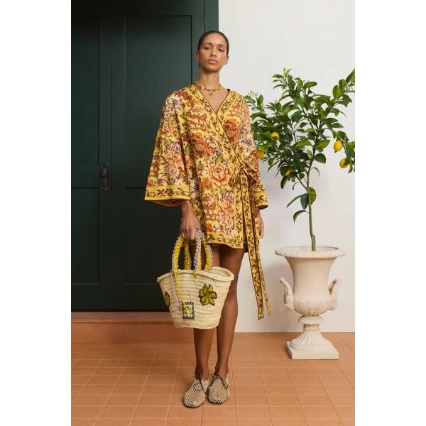 Alemais Heatwave Mini Dress  Sustainable Dresses with Alemais print - Coveti Australian Designer