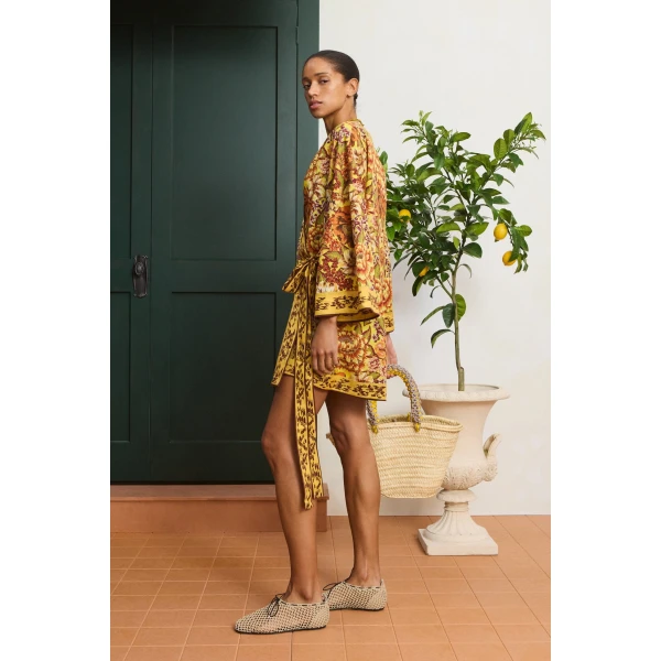 Alemais Heatwave Mini Dress  Sustainable Dresses with Alemais print - Coveti Australian Designer