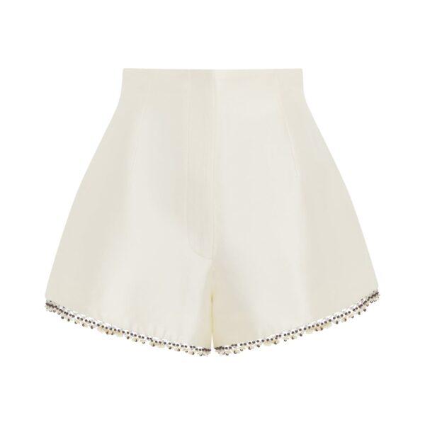 Alemais Idris Embellished Short  Sustainable Shorts with Alemais print - Coveti Australian Designer