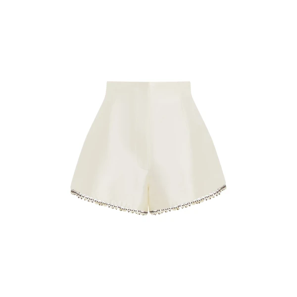 Alemais Idris Embellished Short  Sustainable Shorts with Alemais print - Coveti Australian Designer