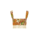 Alemais Lana Bralette  Sustainable Tops with Alemais print - Coveti Australian Designer