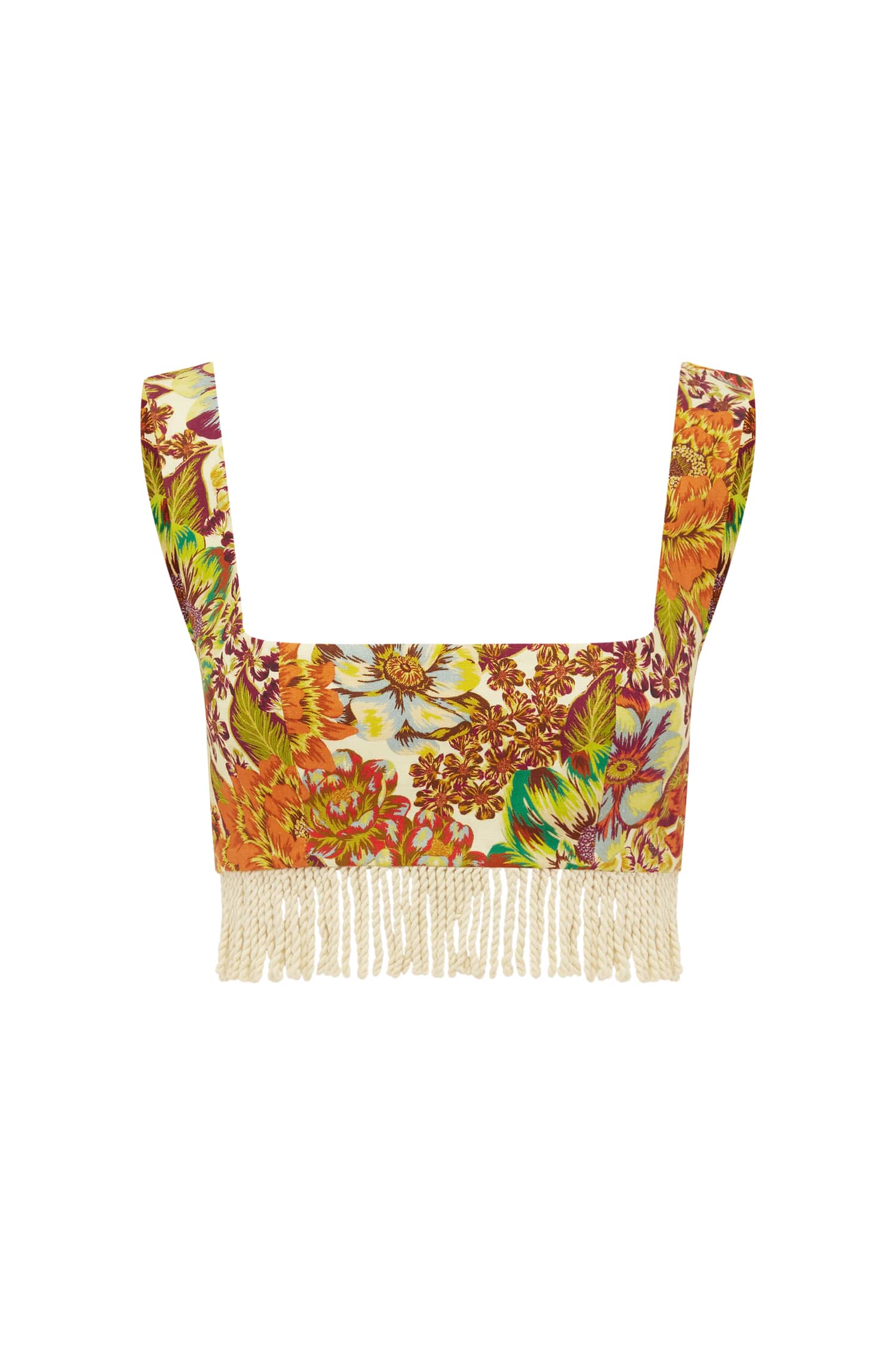 Alemais Lana Bralette  Sustainable Tops with Alemais print - Coveti Australian Designer