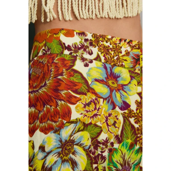 Alemais Lana Flare Pant  Sustainable Pants with Alemais print - Coveti Australian Designer