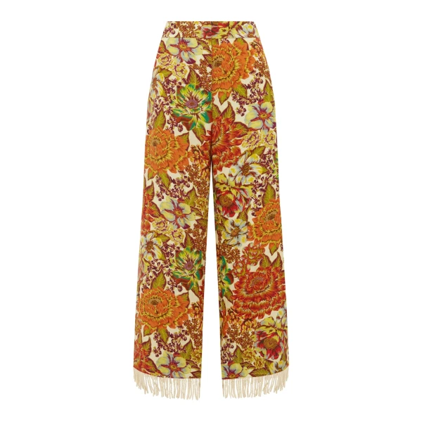 Alemais Lana Flare Pant  Sustainable Pants with Alemais print - Coveti Australian Designer