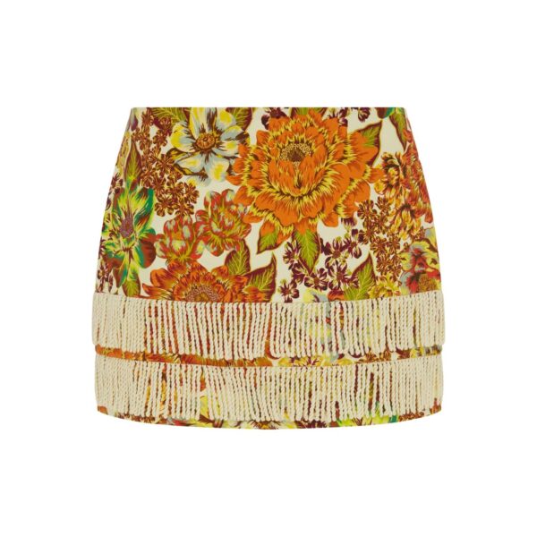 Alemais Lana Mini Skirt  Sustainable Skirts with Alemais print - Coveti Australian Designer