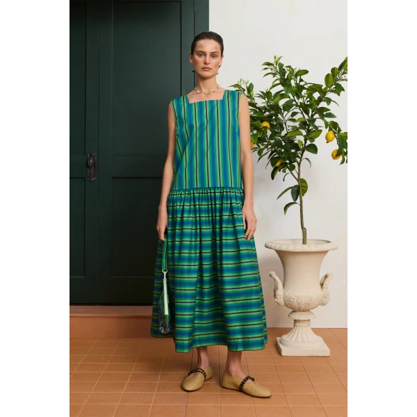 Alemais Margo Midi Dress  Sustainable Dresses with Alemais print - Coveti Australian Designer