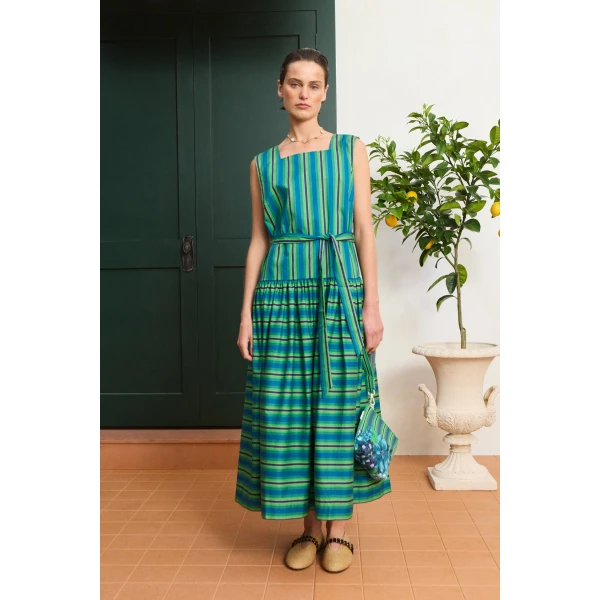 Alemais Margo Midi Dress  Sustainable Dresses with Alemais print - Coveti Australian Designer