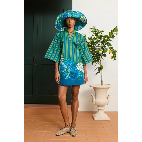 Alemais Margo Mini Dress  Sustainable Dresses with Alemais print - Coveti Australian Designer