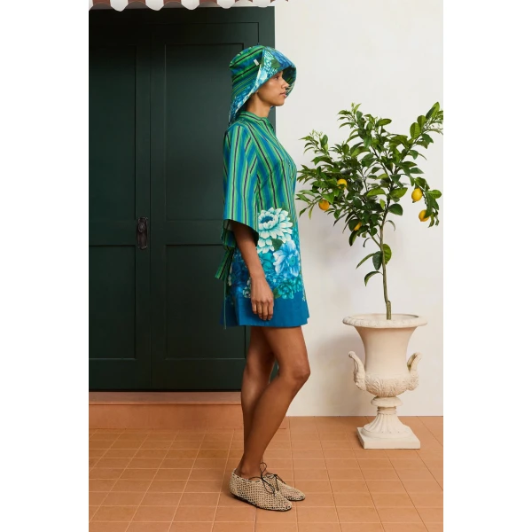 Alemais Margo Mini Dress  Sustainable Dresses with Alemais print - Coveti Australian Designer