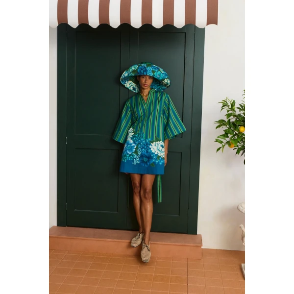 Alemais Margo Mini Dress  Sustainable Dresses with Alemais print - Coveti Australian Designer