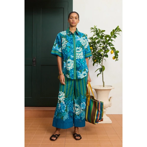 Alemais Margo Shirt  Sustainable Tops with Alemais print - Coveti Australian Designer