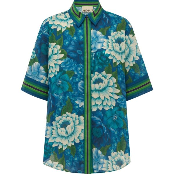 Alemais Margo Shirt  Sustainable Tops with Alemais print - Coveti Australian Designer