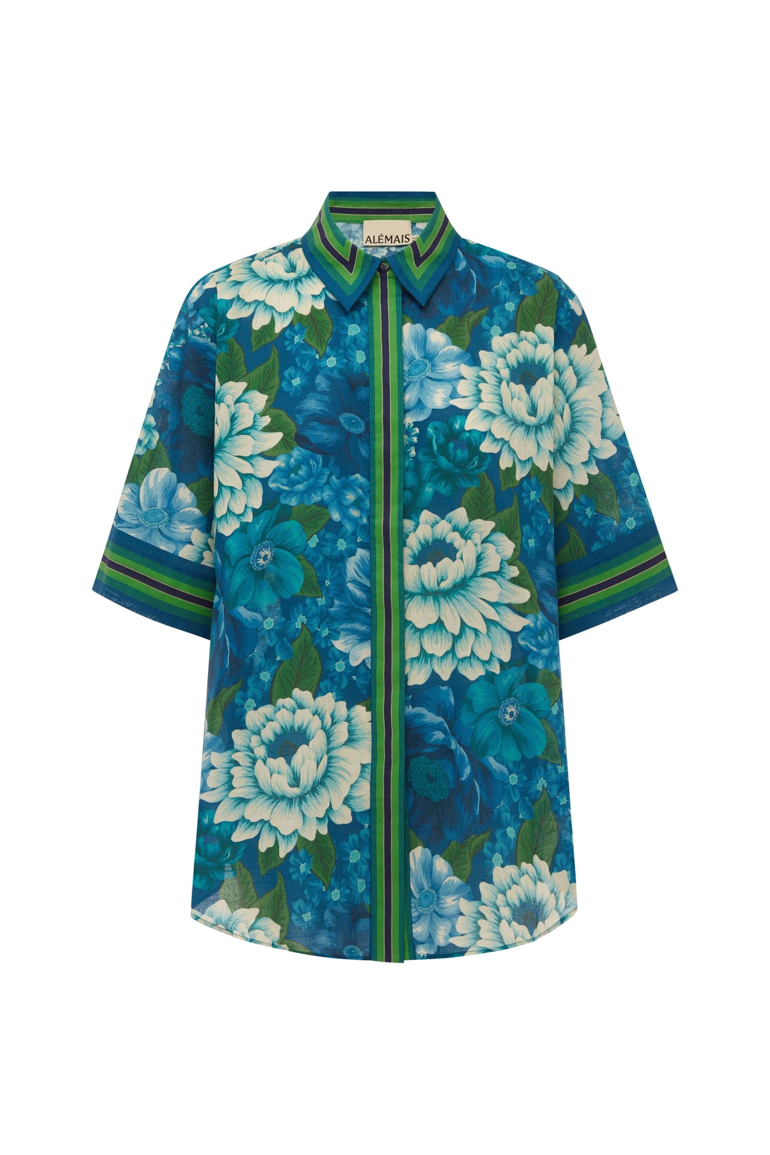 Alemais Margo Shirt  Sustainable Tops with Alemais print - Coveti Australian Designer