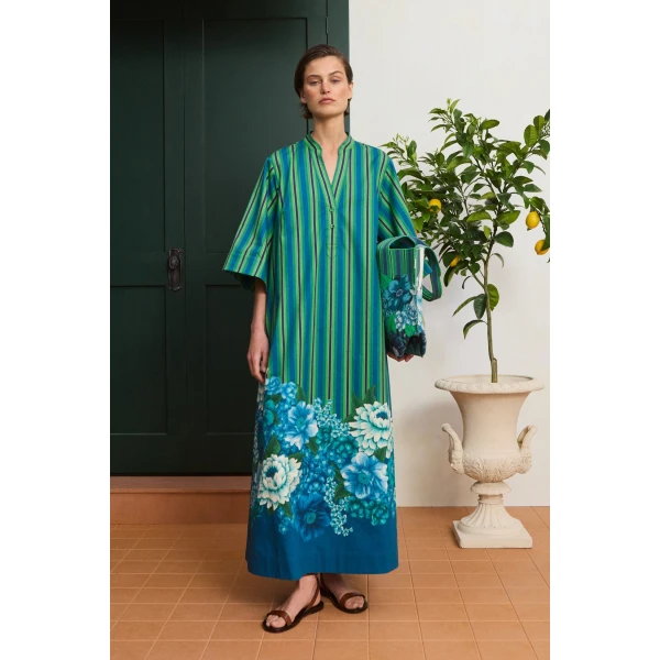 Alemais Margo Tunic Midi Dress  Sustainable Dresses with Alemais print - Coveti Australian Designer