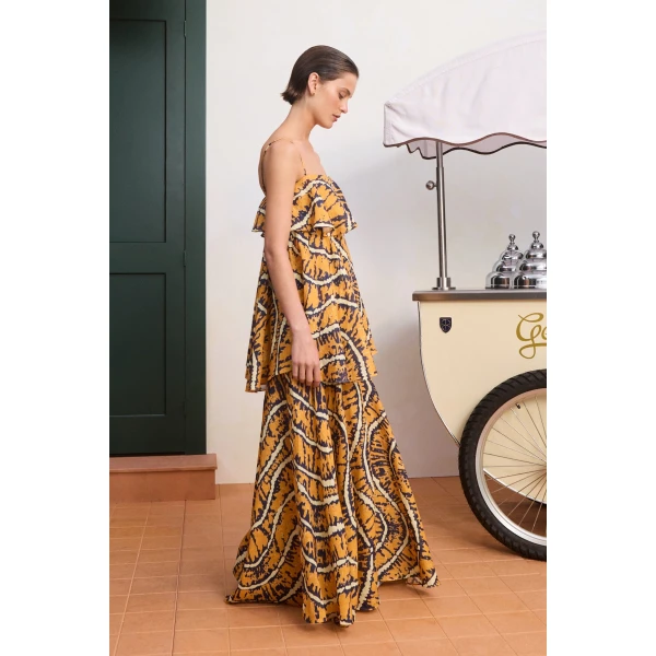 Alemais Ripple Dress  Sustainable Dresses with Alemais print - Coveti Australian Designer