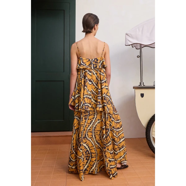 Alemais Ripple Dress  Sustainable Dresses with Alemais print - Coveti Australian Designer