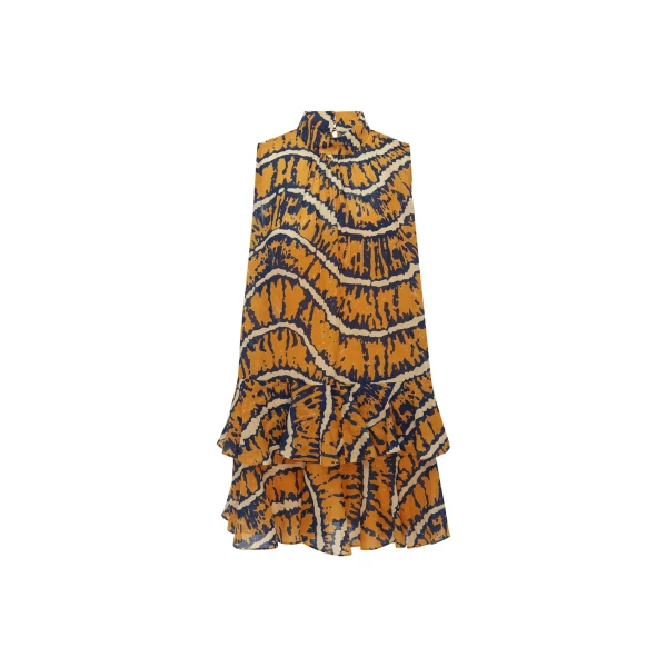 Alemais Ripple Mini Dress  Sustainable Dresses with Alemais print - Coveti Australian Designer