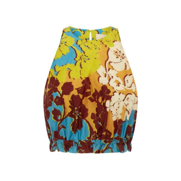 Alemais Splice Crop Top  Sustainable Tops with Alemais print - Coveti Australian Designer