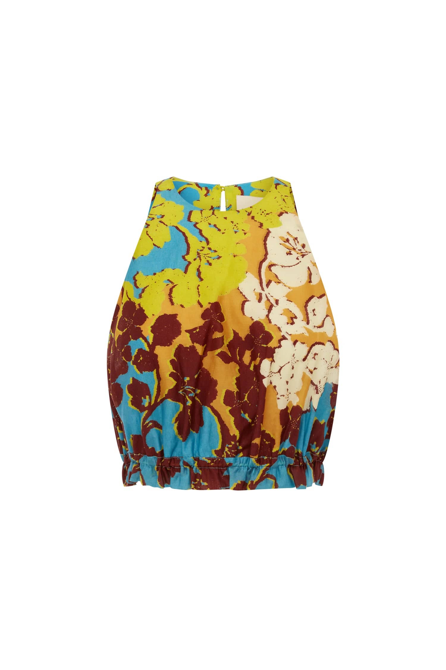 Alemais Splice Crop Top  Sustainable Tops with Alemais print - Coveti Australian Designer