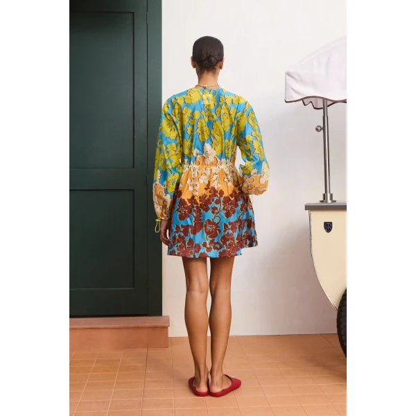 Alemais Splice Mini Dress  Sustainable Dresses with Alemais print - Coveti Australian Designer