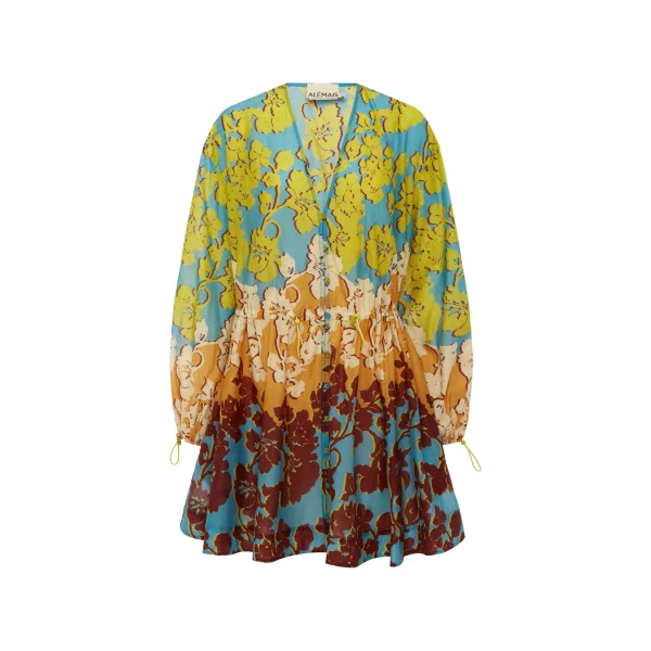 Alemais Splice Mini Dress  Sustainable Dresses with Alemais print - Coveti Australian Designer