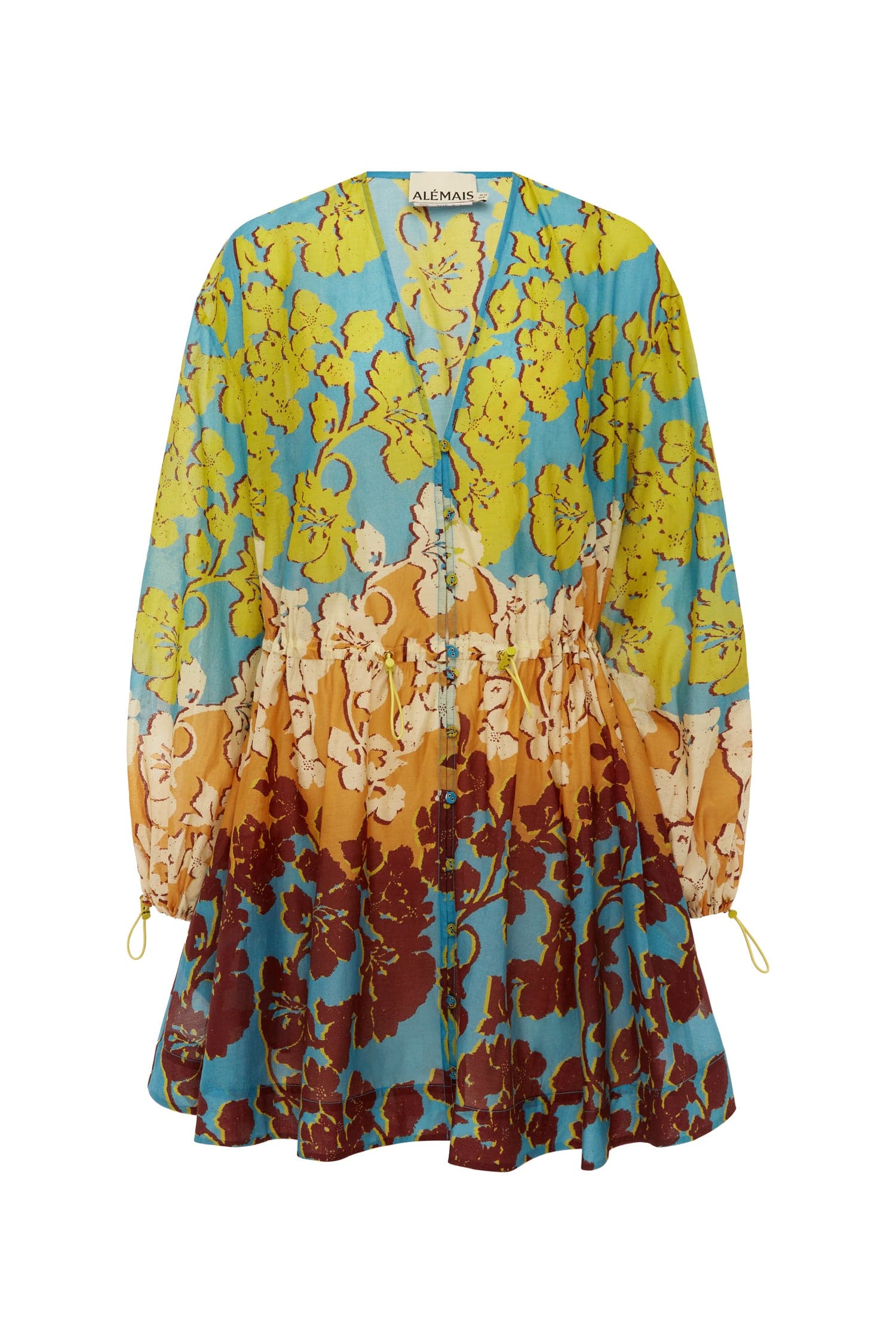 Alemais Splice Mini Dress  Sustainable Dresses with Alemais print - Coveti Australian Designer