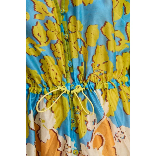 Alemais Splice Shirtdress  Sustainable Dresses with Alemais print - Coveti Australian Designer