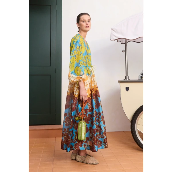 Alemais Splice Shirtdress  Sustainable Dresses with Alemais print - Coveti Australian Designer