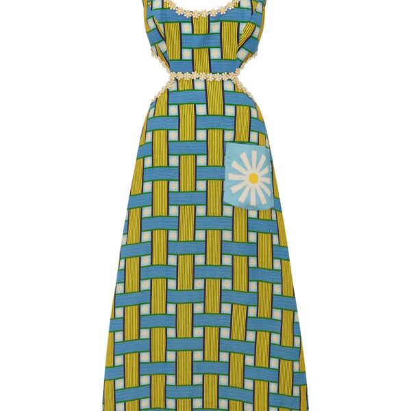 Alemais Sunlounge Midi Dress Exclusive  Sustainable Dresses with Alemais print - Coveti Australian Designer