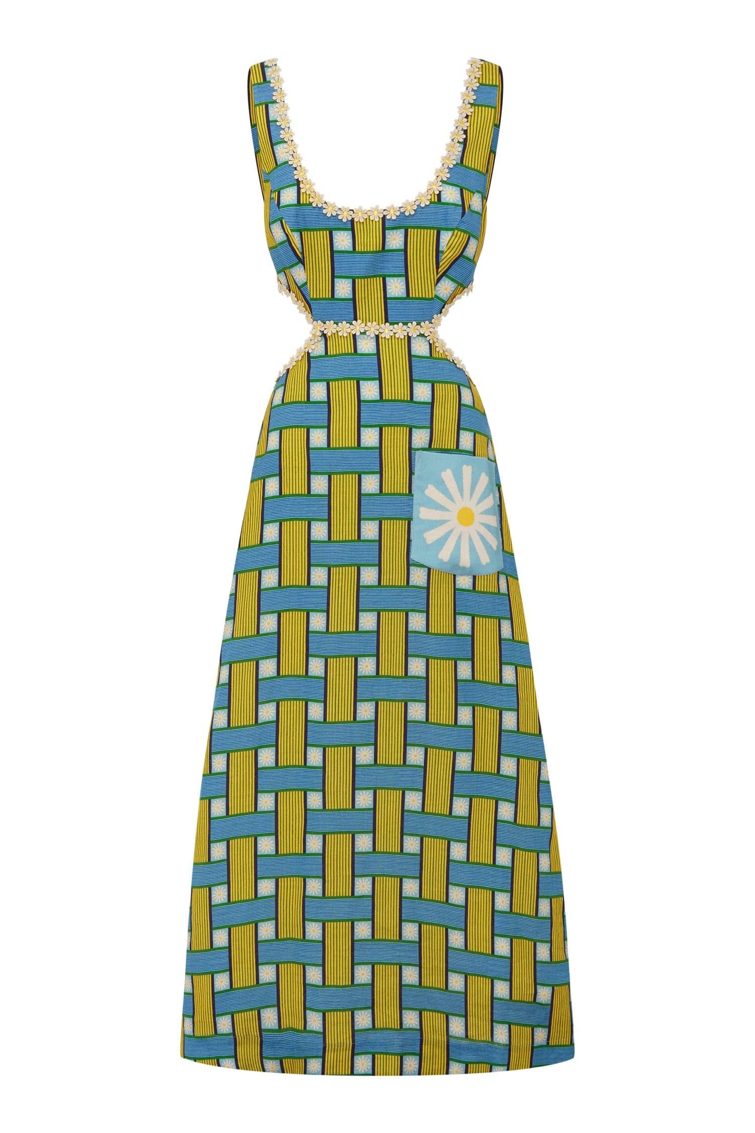 Alemais Sunlounge Midi Dress Exclusive  Sustainable Dresses with Alemais print - Coveti Australian Designer