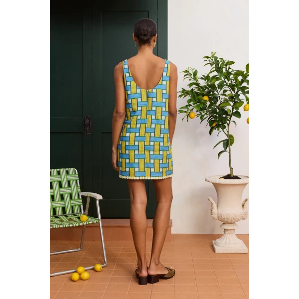 Alemais Sunlounge Mini Dress  Sustainable Dresses with Alemais print - Coveti Australian Designer