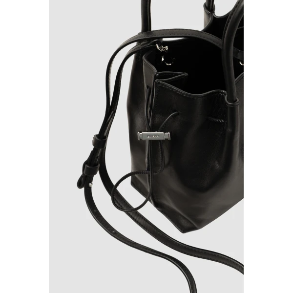 By Far Baby Kayla Baby Pink Nappa Leather Top-Handle Bag, view 3