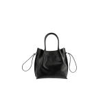 BY FAR Baby Kayla - By Far Black - 90s Minimalist Leather Bag at Coveti
