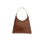 BY FAR Camryn - By Far Brown - 90s Minimalist Leather Bag at Coveti