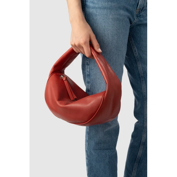 By Far Cush Black Suede Leather Shoulder Bag, view 3