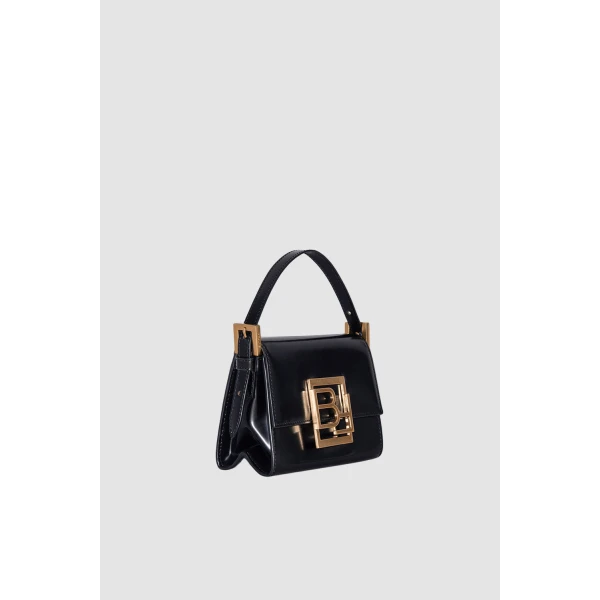 BY FAR Fran - By Far Black - 90s Minimalist Leather Bag at Coveti