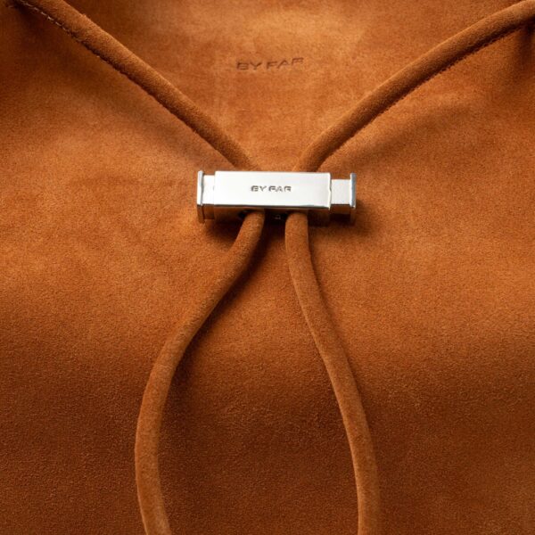 BY FAR Kayla - By Far Brown - 90s Minimalist Leather Bag at Coveti