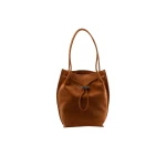 BY FAR Kayla - By Far Brown - 90s Minimalist Leather Bag at Coveti