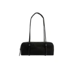 BY FAR Kimberly - By Far Black - 90s Minimalist Leather Bag at Coveti